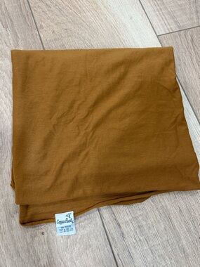 Baby swaddle Copper Pearl Caramel Knit Baby Swaddle Blanket